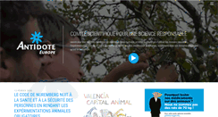 Desktop Screenshot of antidote-europe.org